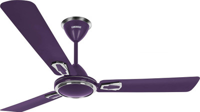 

Luminous Krona 5 Star 3 Blade Ceiling Fan(Lavender, Pack of 1), Multicolor