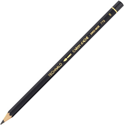 

Caran D'Ache Graphite 779.251 Technalo Water-Soluble (B) Pencil(Pack of 6)