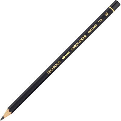 

Caran D'Ache Graphite 779.253 Technalo Water-Soluble (3B) Pencil(Pack of 6)