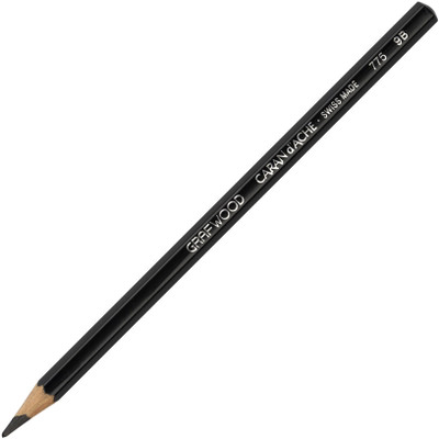 

Caran D'Ache Graphite 775.259 Grafwood Artist Extra Fine (9B) Pencil(Pack of 5)
