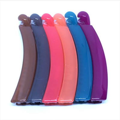 

M K Designs Banana Hair Clutcher Set of 6 Banana Clip(Brown, Grey, Pink, Orange, Blue, Purple)