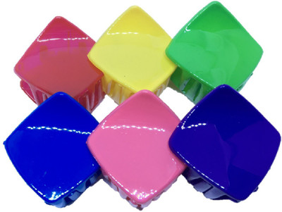

M K Designs Hair Clutcher- Set of 6-SMALL Size Hair Clip, Hair Claw(Multicolor)