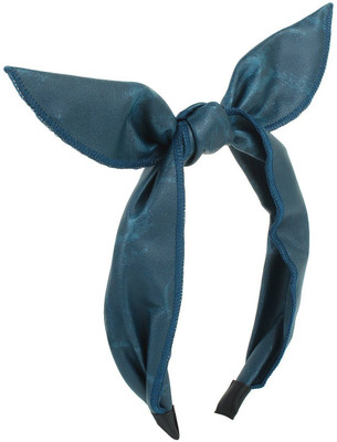 

Fayon Contemporary Statement Blue Bunny Bow Hair Band Hair Band(Blue)