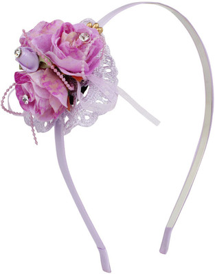 

Fayon Party Style Diva Purple Roses Hair Band Hair Band(Purple)