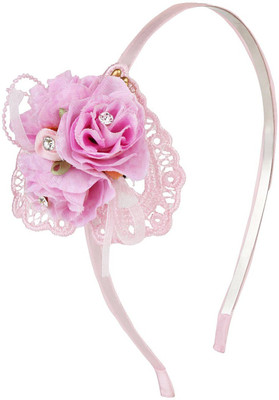 

Fayon Designer Modern Peach Floral Hair Band Hair Band(Pink)