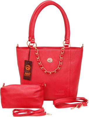

Anemone Women Casual Red PU Shoulder Bag