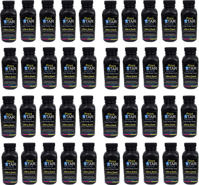 

PrintStar Ultra Dark Toner Powder For HP 12A / 15A / 49A / 53A Canon FX9 Toner Cartridge Pack Of 40 Single Color Ink Toner(Black)