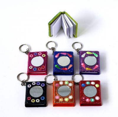 

Skywalk Hand Made Lakh Diary Keychain With Colorful Handwork,perfect for gifting Key Chain