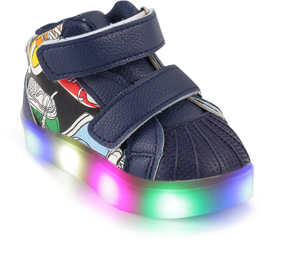 

KITTENS Boys Velcro Sneakers(Dark Blue, Navy