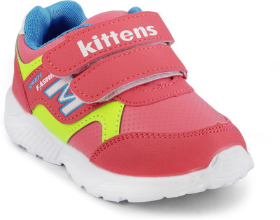 

KITTENS Girls Velcro Running Shoes(Red