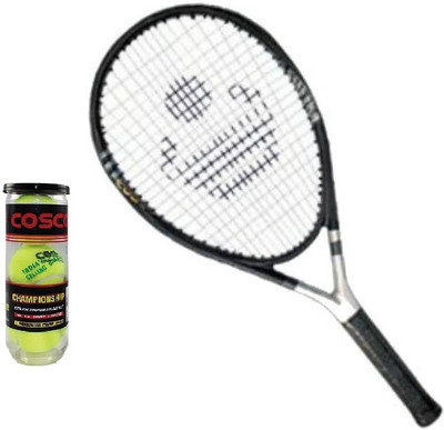 

Cosco Combo of Two, One 'Titanium' Tennis Racquet and One 'Championship' Tennis Ball 1 box pack of 3 Tennis Kit