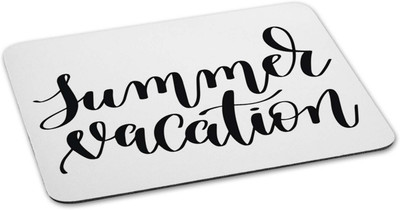 

100yellow Mouse pad | summer vacation Quote Printed Mouse Pad Designer High Quality Anti Skid Mouse Pad For Desktop and Laptop Computer- White Mousepad(Multicolor)