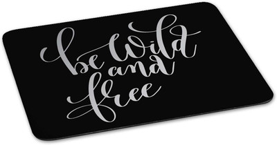 

100yellow Mouse pad | be wild and free Quote Printed Mouse Pad Designer High Quality Anti Skid Mouse Pad For Desktop and Laptop Computer-Black Mousepad(Multicolor)