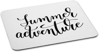 

100yellow Mouse pad | summer adventure Quote Printed Mouse Pad Designer High Quality Anti Skid Mouse Pad For Desktop and Laptop Computer- White Mousepad(Multicolor)