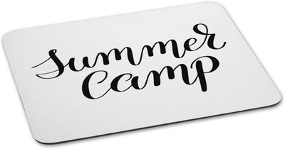 

100yellow Mouse pad | summer camp Quote Printed Mouse Pad Designer High Quality Anti Skid Mouse Pad For Desktop and Laptop Computer- White Mousepad(Multicolor)