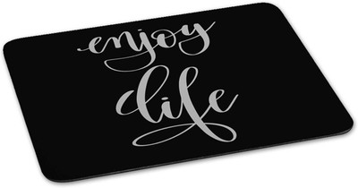 

100yellow Mouse pad | enjoy life Quote Printed Mouse Pad Designer High Quality Anti Skid Mouse Pad For Desktop and Laptop Computer-Black Mousepad(Multicolor)