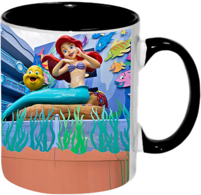 Ashvah Cartoon 1409 Ceramic Mug(350 ml), Black