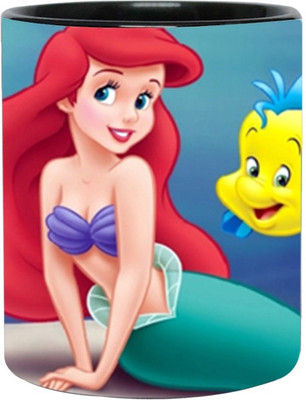 

Ashvah The Little Mermaid 1578 Ceramic Mug(350 ml), Black