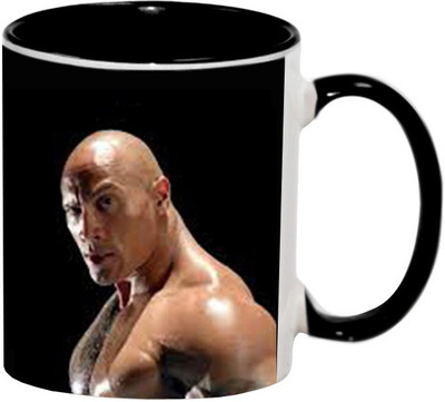 

Ashvah The Rock 1655 Ceramic Mug(350 ml), Black