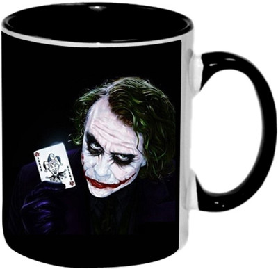 

Ashvah Joker 1426 Ceramic Mug(350 ml), Black