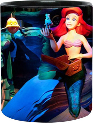 

Ashvah The Little Mermaid 1580 Ceramic Mug(350 ml), Black