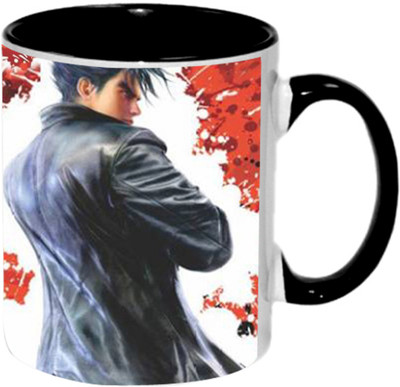 Ashvah Tekken Game Ceramic Mug(350 ml), Black
