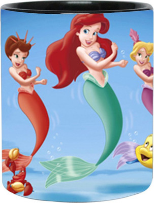 

Ashvah The Little Mermaid 1611 Ceramic Mug(350 ml), Black