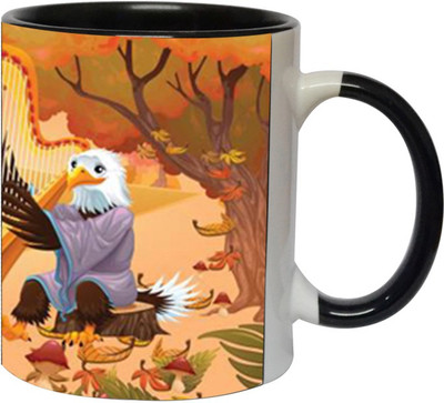 

Ashvah Cartoon 1541 Ceramic Mug(350 ml), Black