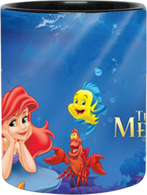 

Ashvah The Little Mermaid 1612 Ceramic Mug(350 ml), Black