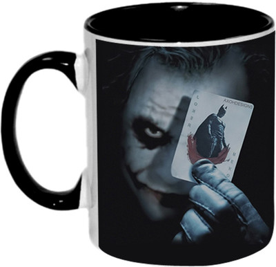 

Ashvah Joker 1445 Ceramic Mug(350 ml), Black