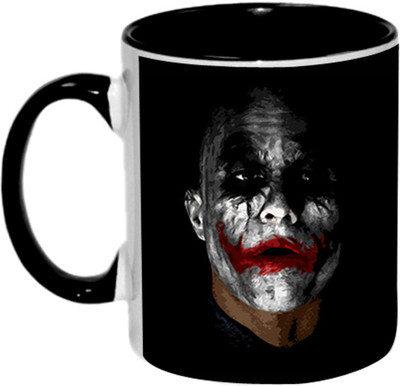 

Ashvah Joker 1425 Ceramic Mug(350 ml), Black