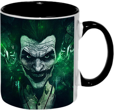 

Ashvah Joker Ceramic Mug(350 ml), Black
