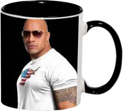 

Ashvah The Rock 1656 Ceramic Mug(350 ml), Black