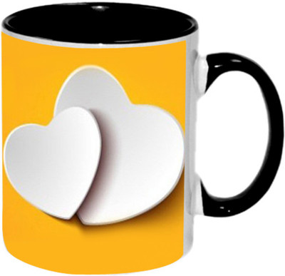 

Ashvah Loves You 1433 Ceramic Mug(350 ml), Black