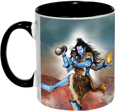 

Ashvah Bhole Baba 1418 Ceramic Mug(350 ml), Black