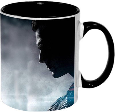 

Ashvah Batman vs Super Man Ceramic Mug(350 ml), Black