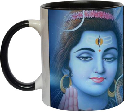 

Ashvah Shiva Ceramic Mug(350 ml), Black