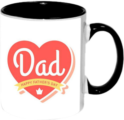 

Ashvah The Best Father In The World Ceramic Mug(350 ml), Black