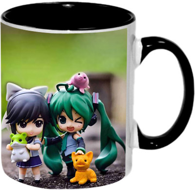 

Ashvah Best Friend Ever Ceramic Mug(350 ml), Black