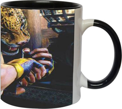 

Ashvah Tekken 5 King Game 1475 Ceramic Mug(350 ml), Black