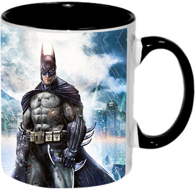 

Ashvah BatMan 1448 Ceramic Mug(350 ml), Black