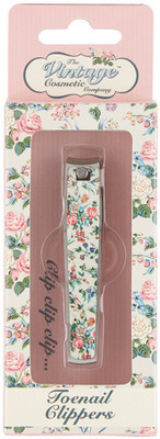 

Vintage Cosmetic Toenail Clippers Floral