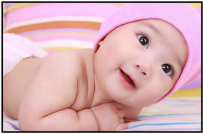 

Akhuratha Wall Poster For Room Cute Adorable Baby Child's Love New Born Infant Kids Toddlers Smiling Paper Print(12 inch X 18 inch, Rolled)