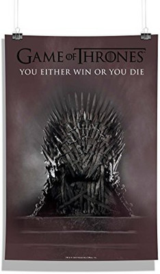 

Redwolf Official "Game Of Thrones"- Iron Throne , Wall Decor - Home & Office Poster Print Art [ Frame Not Included ] ,licensed by HBO (Home Of Box Office) , USA Photographic Paper(18 inch X 12 inch)