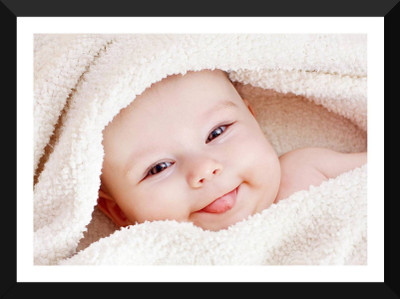

Akhuratha Wall Poster For Room Cute Adorable Baby Child's Love New Born Infant Kids Toddlers Smiling Paper Print(12 inch X 18 inch, Rolled)