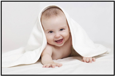 

Aabhaas Wall Poster For Room Cute Adorable Baby Child's Love New Born Infant Kids Toddlers Smiling Paper Print(12 inch X 18 inch, Rolled)