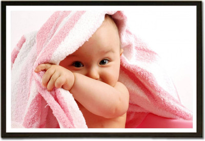 

Aabhaas Wall Poster For Room Cute Adorable Baby Child's Love New Born Infant Kids Toddlers Smiling Paper Print(12 inch X 18 inch, Rolled)