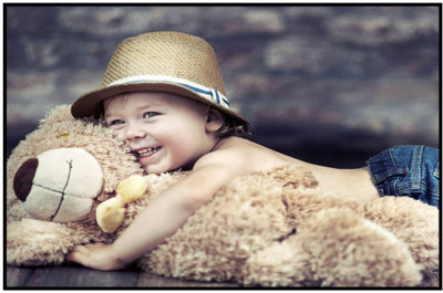 

Aabhaas Wall Poster For Room Cute Adorable Baby Child's Love New Born Infant Kids Toddlers Smiling Paper Print(12 inch X 18 inch, Rolled)