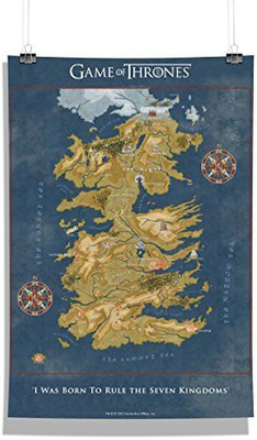 

Redwolf Official "Game Of Thrones"- Cersei Map , Wall Decor - Home & Office Poster Print Art [ Frame Not Included ] ,licensed by HBO (Home Of Box Office) , USA Photographic Paper(18 inch X 12 inch)