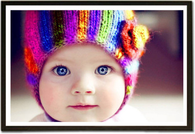 

Aabhaas Wall Poster For Room Cute Adorable Baby Child's Love New Born Infant Kids Toddlers Smiling Paper Print(12 inch X 18 inch, Rolled)